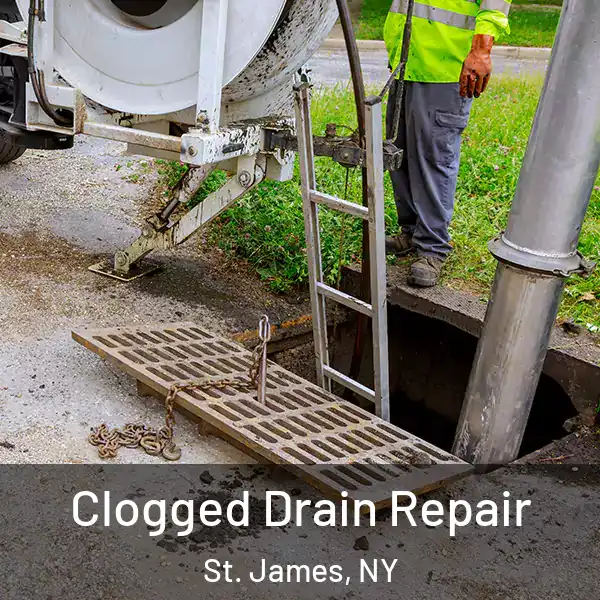  Clogged Drain Repair St. James, NY