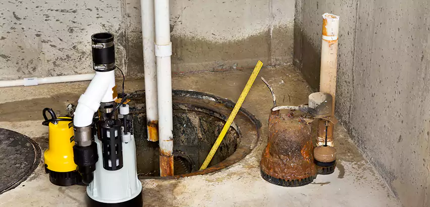 Installing Sump Pump in Finished Basement in St. James, NY